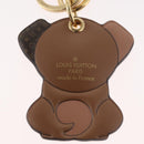 LOUIS VUITTON Monogram Porte Cles LV Puppy Charm Brown M80242 LV Auth 182879SAM-6