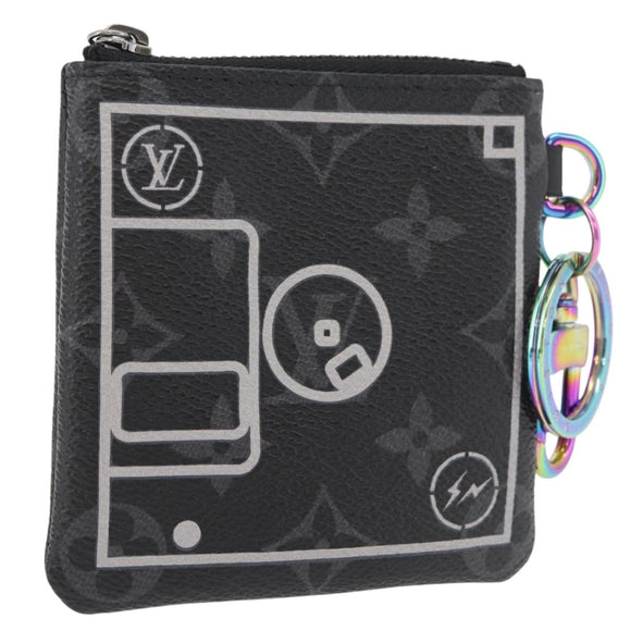 LOUIS VUITTON Monogram Eclipse Small Purse Pouch M64432 LV Auth 182880M