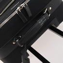 PRADA Carry Case Trunk Nylon Black Silver Auth 182881-11