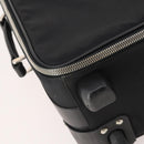 PRADA Carry Case Trunk Nylon Black Silver Auth 182881-15