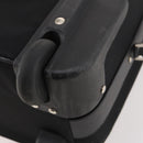 PRADA Carry Case Trunk Nylon Black Silver Auth 182881-16