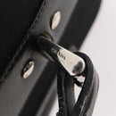 PRADA Carry Case Trunk Nylon Black Silver Auth 182881-19