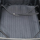 PRADA Carry Case Trunk Nylon Black Silver Auth 182881-27