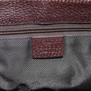 GUCCI GG Canvas Shoulder Bag Brown Silver 114273 Auth 182886A-15