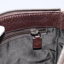 GUCCI GG Canvas Shoulder Bag Brown Silver 114273 Auth 182886A-19