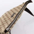GUCCI GG Canvas Shoulder Bag Brown Silver 114273 Auth 182886A-6