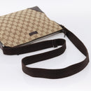 GUCCI GG Canvas Shoulder Bag Brown Silver 114273 Auth 182886A-7