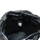 Miu Miu Matelassé Schultertasche Leder Schwarz Gold Auth 182887M-20