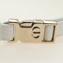 Christian Dior Canage Vibe Shoulder Bag Lamb Skin 2way White Gold Auth 182900SM-15