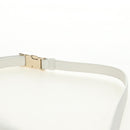 Christian Dior Canage Vibe Shoulder Bag Lamb Skin 2way White Gold Auth 182900SM-16