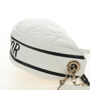 Christian Dior Canage Vibe Shoulder Bag Lamb Skin 2way White Gold Auth 182900SM-4