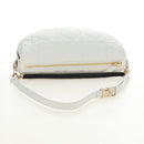 Christian Dior Canage Vibe Shoulder Bag Lamb Skin 2way White Gold Auth 182900SM-8