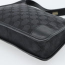 GUCCI GG Canvas Shoulder Bag Black Gold Auth 182901A-15