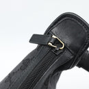 GUCCI GG Canvas Shoulder Bag Black Gold Auth 182901A-10