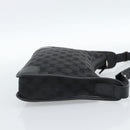 GUCCI GG Canvas Shoulder Bag Black Gold Auth 182901A-4
