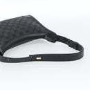 GUCCI GG Canvas Shoulder Bag Black Gold Auth 182901A-7