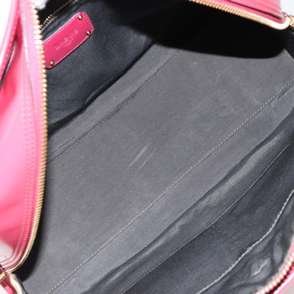 LOEWE Amazona 36 Handtas Lakleer Goud Roze Origineel 182902A