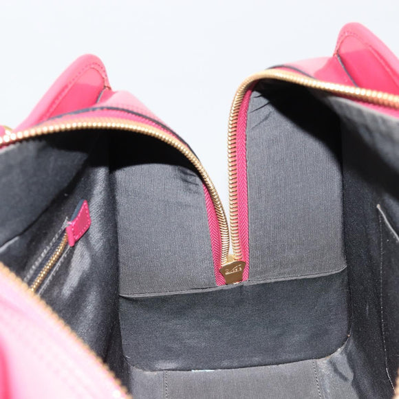 LOEWE Amazona 36 Handtas Lakleer Goud Roze Origineel 182902A