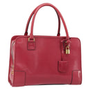 LOEWE Amazona 36 Handtas Lakleer Goud Roze Origineel 182902A-1