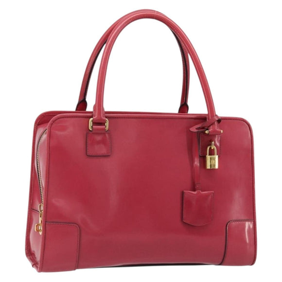 LOEWE Amazona 36 Handtas Lakleer Goud Roze Origineel 182902A