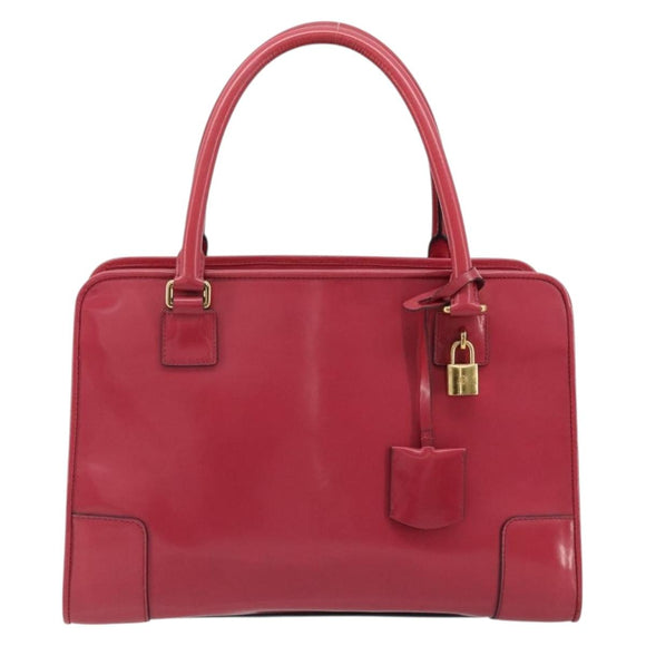 LOEWE Amazona 36 Handtas Lakleer Goud Roze Origineel 182902A