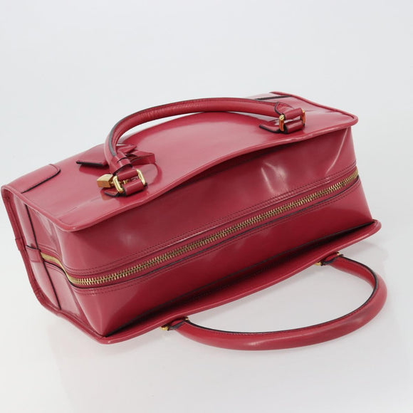 LOEWE Amazona 36 Handtas Lakleer Goud Roze Origineel 182902A