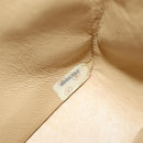 CHANEL Chain Shoulder Bag Lamb Skin Beige Gold CC Auth 182904SAV-11