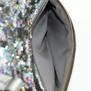 Miu Miu Shoulder Bag Sequin 2way Gold Silver Auth 182905SM-22