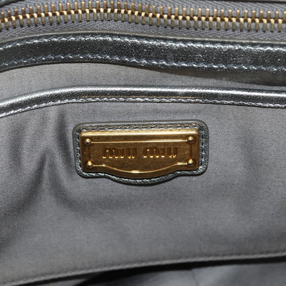 Miu Miu Shoulder Bag Sequin 2way Gold Silver Auth 182905SM