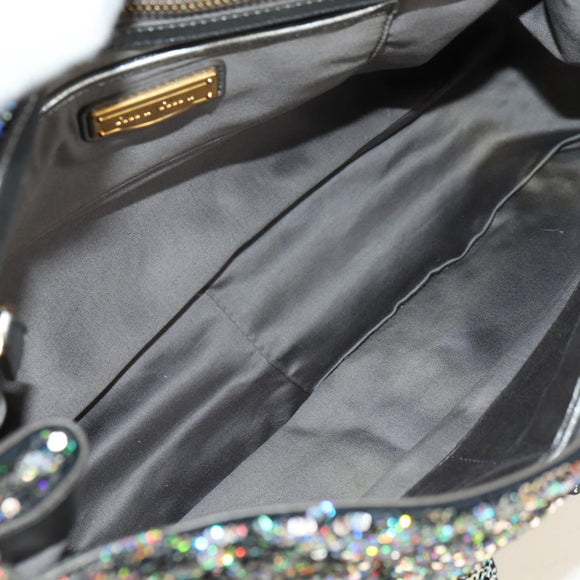 Miu Miu Shoulder Bag Sequin 2way Gold Silver Auth 182905SM