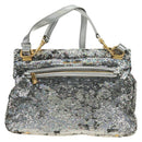 Miu Miu Shoulder Bag Sequin 2way Gold Silver Auth 182905SM-2
