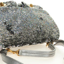 Miu Miu Shoulder Bag Sequin 2way Gold Silver Auth 182905SM-6