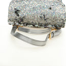 Miu Miu Shoulder Bag Sequin 2way Gold Silver Auth 182905SM-8