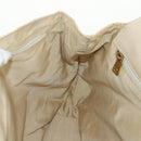 CHANEL Bicolore Rucksack Caviar Leder Beige Gold CC Auth 182907V-19