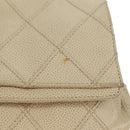 CHANEL Bicolore Rucksack Caviar Leder Beige Gold CC Auth 182907V-3