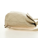 CHANEL Bicolore Rucksack Caviar Leder Beige Gold CC Auth 182907V-6