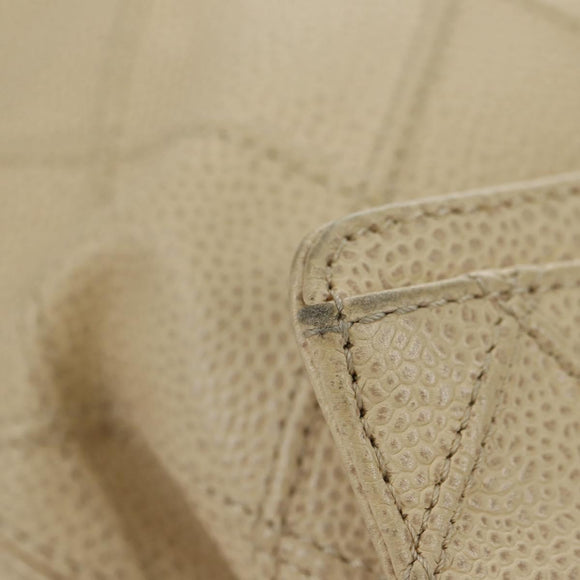 CHANEL Bicolore Rucksack Caviar Leder Beige Gold CC Auth 182907V
