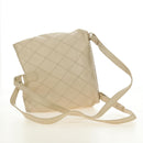 CHANEL Bicolore Rucksack Caviar Leder Beige Gold CC Auth 182907V-9