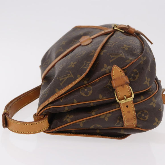 LOUIS VUITTON Monogram Saumur 30 Shoulder Bag M42256 LV Auth 182909A