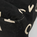 CHANEL Matelasse Hand Bag Canvas Black Gold CC Auth 182910-17