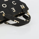 CHANEL Matelasse Hand Bag Canvas Black Gold CC Auth 182910-7