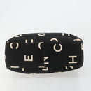 CHANEL Matelasse Hand Bag Canvas Black Gold CC Auth 182910-5