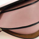 LOEWE Gate Dual Waist bag Leather Pink Gold Auth 182911M-14