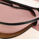 LOEWE Gate Dual Waist bag Leather Pink Gold Auth 182911M-15