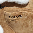 LOEWE Gate Dual Waist bag Leather Pink Gold Auth 182911M-21