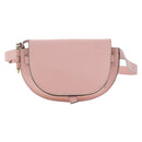 LOEWE Gate Dual Waist bag Leather Pink Gold Auth 182911M-13