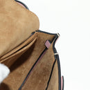 LOEWE Gate Dual Waist bag Leather Pink Gold Auth 182911M-22
