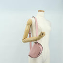 LOEWE Gate Dual Waist bag Leather Pink Gold Auth 182911M-25