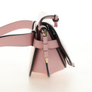 LOEWE Gate Dual Waist bag Leather Pink Gold Auth 182911M-3