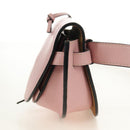 LOEWE Gate Dual Waist bag Leather Pink Gold Auth 182911M-4